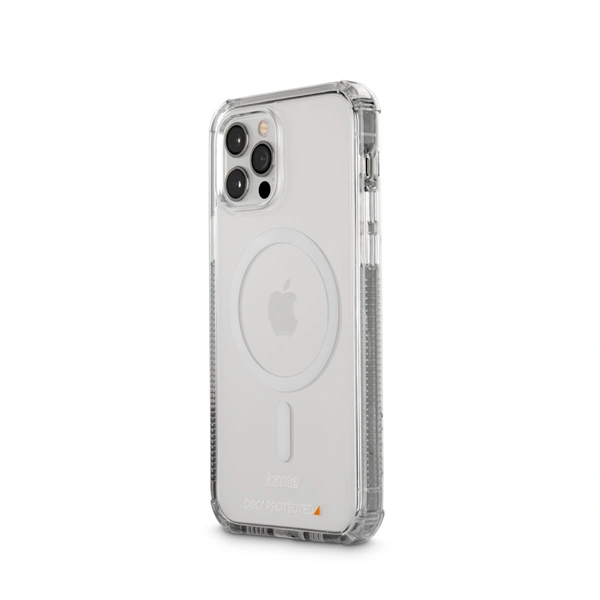 Hama Extreme Protect, kryt pro Apple iPhone 12/12 Pro, magnetický, D3O®, nežloutne, průhledný