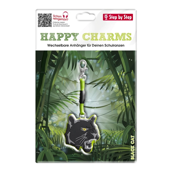 Přívěšek Step by Step HAPPY CHARMS, Black Cat