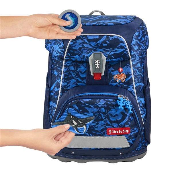 Školní aktovka Step by Step FIT, Manta Rio - 5 dílný set, AGR certifikát