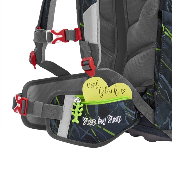 Školní aktovka Step by Step FIT, Danger Cat Chiko - 5 dílný set, AGR certifikát