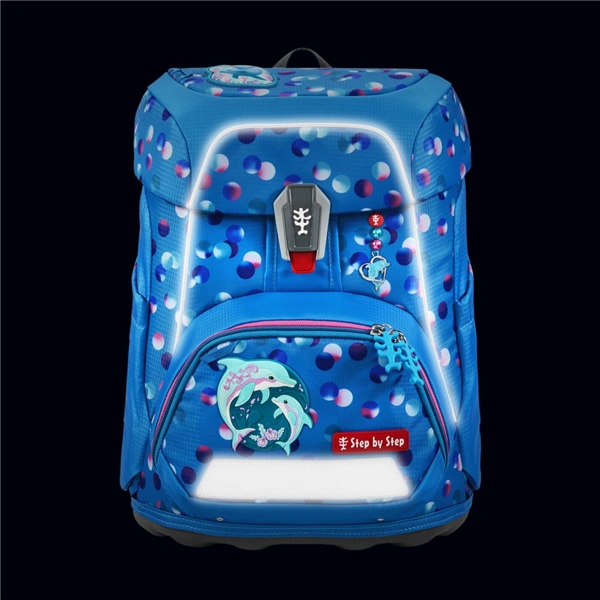 Školní aktovka Step by Step FIT, Dolphin Finja- 5 dílný set, AGR certifikát