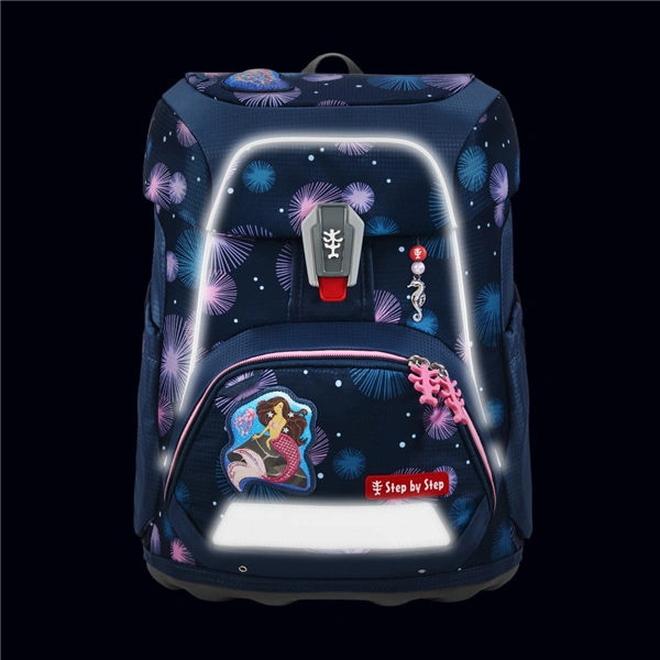 Školní aktovka Step by Step FIT, Mermaid Delia - 5 dílný set, AGR certifikát