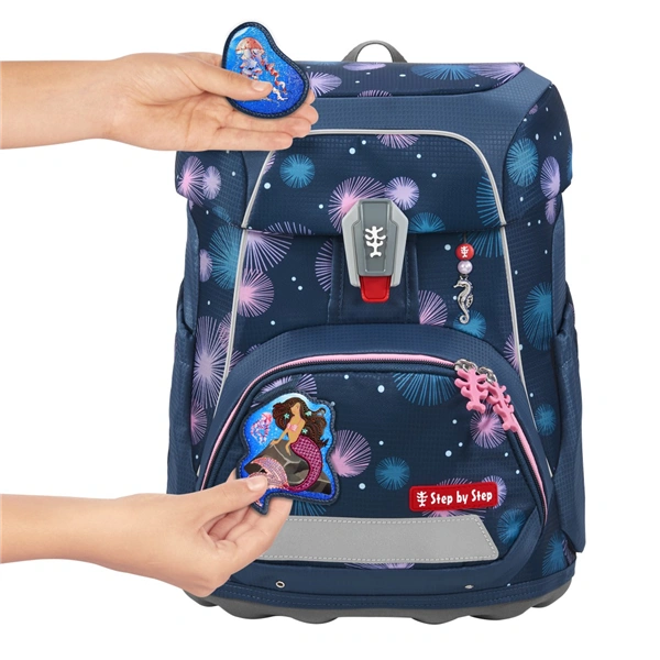 Školní aktovka Step by Step FIT, Mermaid Delia - 5 dílný set, AGR certifikát