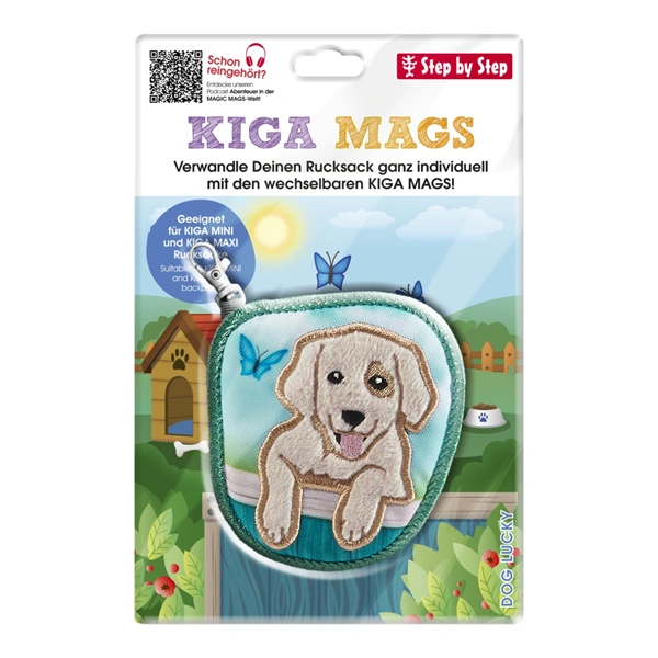 Vyměnitelný obrázek KIGA MAGS Dog Lucky k batůžkům KIGA 