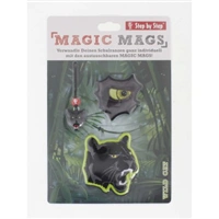 Doplkov sada obrzk MAGIC MAGS ern panter k aktovkm GRADE, SPACE, CLOUD, 2v1 a KID