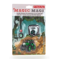 Doplkov sada obrzk MAGIC MAGS Zelen traktor k aktovkm GRADE, SPACE, CLOUD, 2v1 a KID