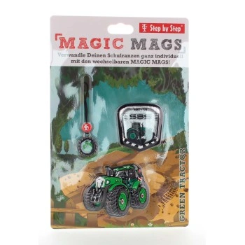 Doplňková sada obrázků MAGIC MAGS Green Tractor Fred k aktovkám GRADE, SPACE, CLOUD, 2v1 a KID