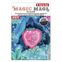 Blikající obrázek Magic Mags Flash Srdce k aktovkám Step by Step GRADE, SPACE, CLOUD, 2v1 a KID