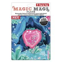 Blikajc obrzek Magic Mags Flash Srdce k aktovkm Step by Step GRADE, SPACE, CLOUD, 2v1 a KID