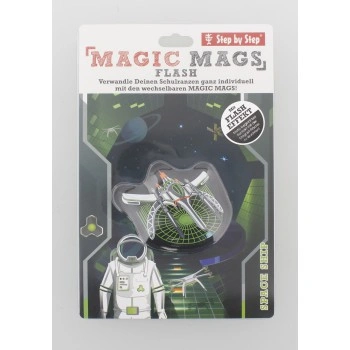 Blikající obrázek Magic Mags Flash Space Ship Skylar k aktovkám GRADE, SPACE, CLOUD, 2IN1 a KID