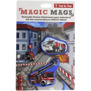 Doplňková sada obrázků MAGIC MAGS Fire Engine Brandon k aktovkám GRADE, SPACE, CLOUD, 2v1 a KID