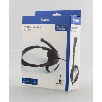 Hama PC Office stereo headset HS-P100, černý