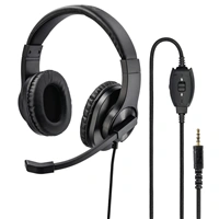 Hama PC headset HS-350, stereo, erný
