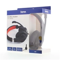 Hama PC Headset HS-USB400, stereo, ern