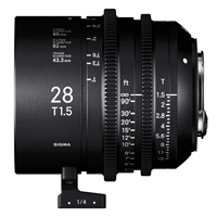 SIGMA CINE 28mm T1.5 FF FL F/VE METRIC Fully Luminous pro Sony E