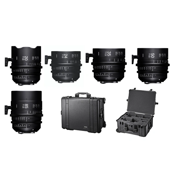 SIGMA CINE KIT 002 + kufr PMC-002 FL F/CE METRIC Fully Luminous pro Canon EF