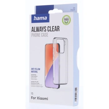 Hama Always Clear, kryt pro Xiaomi 15, vždy průhledný, nežloutne