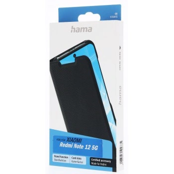 Hama Slim Pro, pouzdro-knížka pro Xiaomi Redmi Note 12 5G, černé