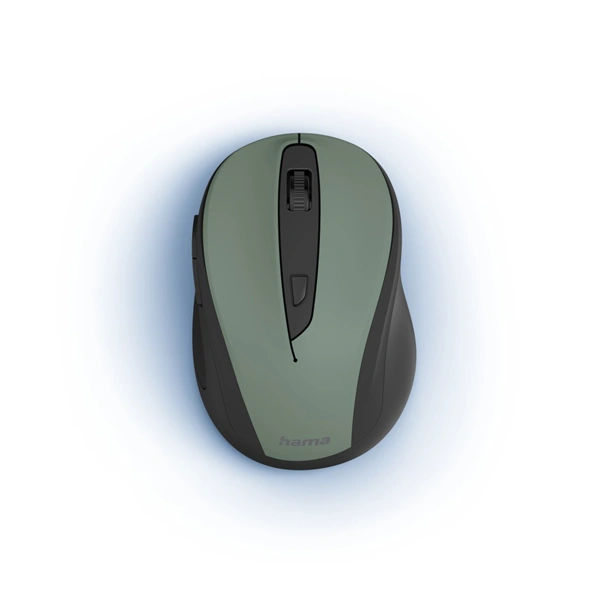 Hama bezdrátová optická myš MW-400 V2, ergonomická, zelená/černá