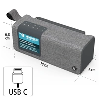 Hama digitln rdio DR200BT FM/DAB+/Bluetooth, akumultor