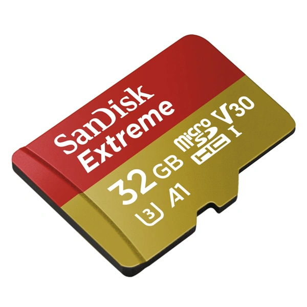 SanDisk Extreme micro SDHC 32 GB 100 MB/s A1 Class 10 UHS-I V30,adapter,akční kamery 