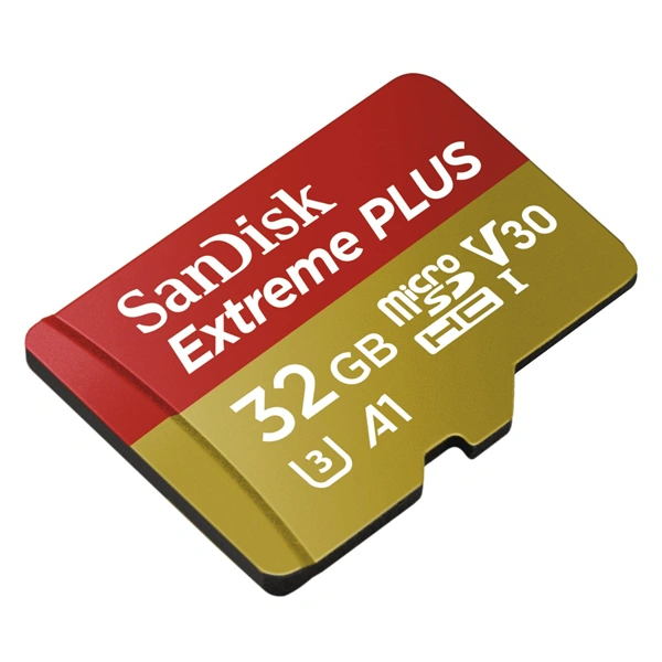 SanDisk Extreme Plus micro SDHC 32 GB 95 MB/s A1 Class 10 UHS-I V30, adapter 