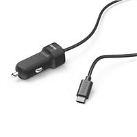 Hama nabjeka do vozidla s kabelem, USB typ C (USB-C), 3 A, krabika Prime (rozbalen)