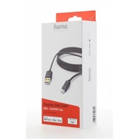 Hama MFI USB nabjec/ datov kabel pro Apple s Lightning konektorem, 3 m, ern
