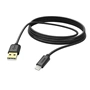 Hama MFI USB nabíjecí/ datový kabel pro Apple s Lightning konektorem, 3 m, černý