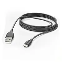 Hama micro USB kabel, 3 m, černý