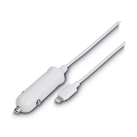 Hama nabjeka do vozidla s kabelem, Apple Lightning, MFI, 1 A, bl