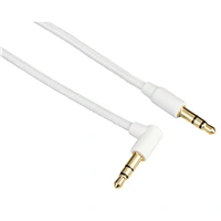 Hama audio kabel jack 3,5 mm 90 st., 0,5 m, opleten, bl