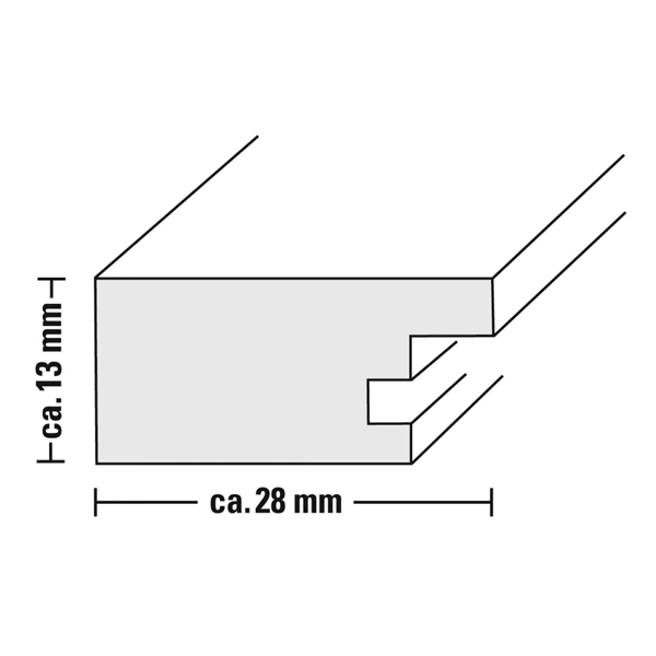 Hama rámeček dřevěný SKARA, bílá, 13x18 cm