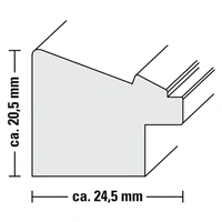 Hama rmeek plastov COZY, bl antik, 20x30 cm