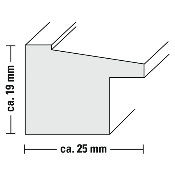 Hama rámeček plastový SIERRA, šedá, 15x20 cm
