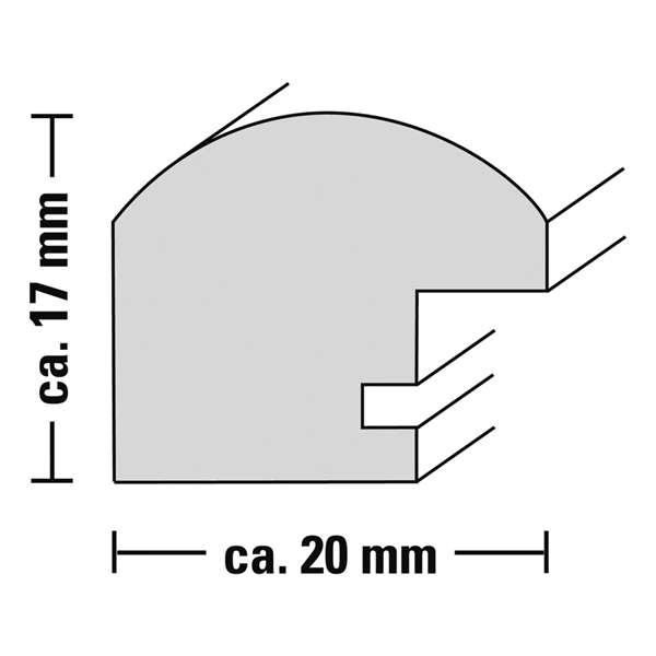 Hama rámeček plastový SOFIA, černá, 21x29,7 cm (formát A4)