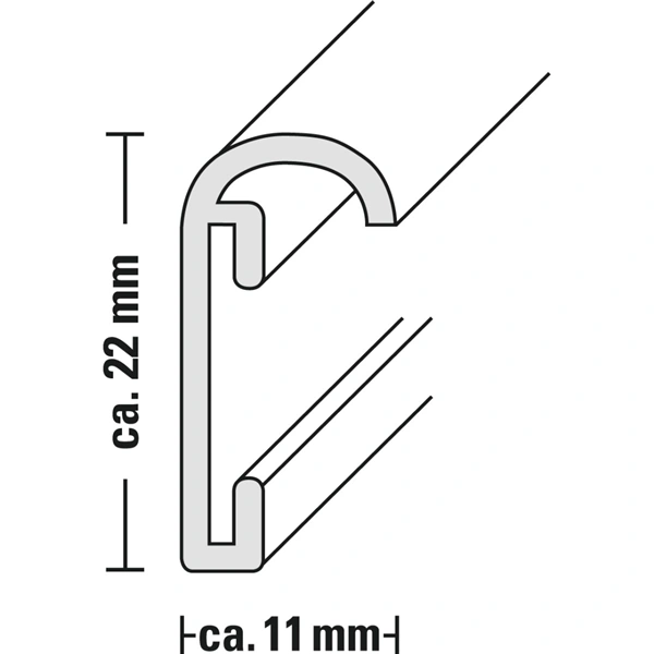 Hama rámeček hliníkový DETROIT, stříbrná, 21x29,7 cm (formát A4)