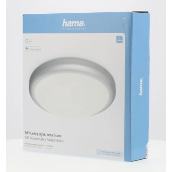 Hama SMART WiFi stropní světlo, kulaté, průměr 30 cm, kovový rám