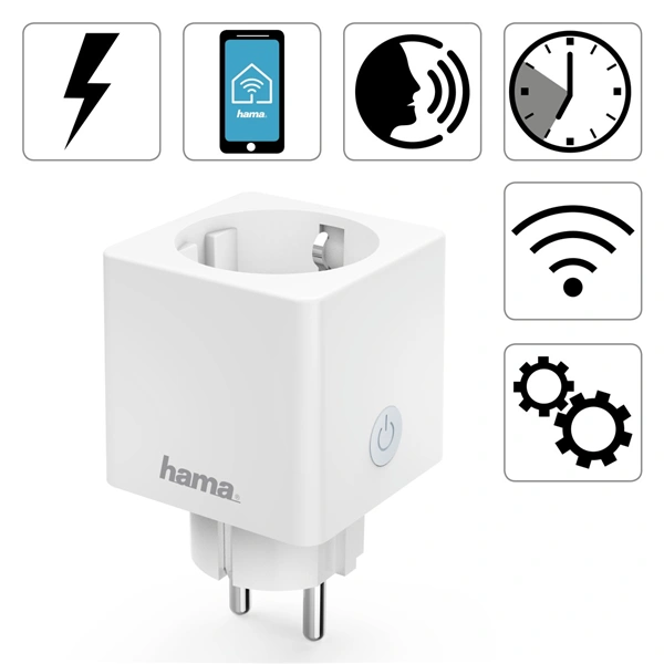 Hama SMART WiFi mini zásuvka, měření spotřeby