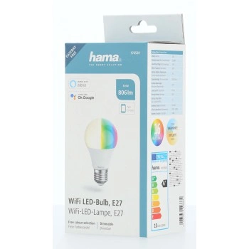 Hama SMART WiFi LED žárovka, E27, 10 W, RGBW, stmívatelná