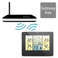 Hama SMART WiFi meteostanice, bezdrátový senzor, mobilní aplikace, síťové napájení