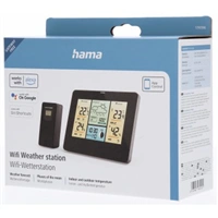 Hama SMART WiFi meteostanice, bezdrátový senzor, mobilní aplikace, síťové napájení
