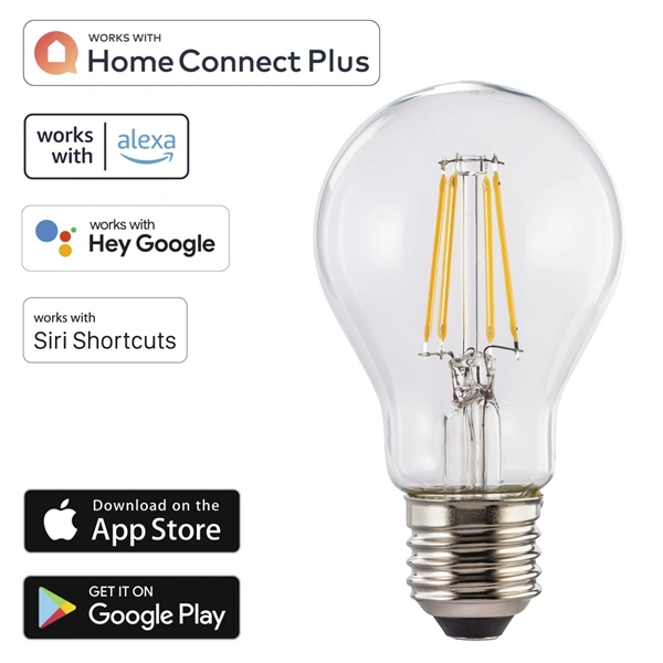 Hama SMART WiFi LED žárovka, E27, 7 W,  stmívatelná