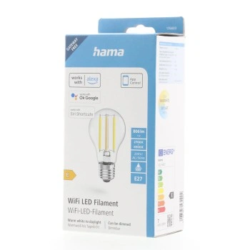 Hama SMART WiFi LED žárovka, E27, 7 W,  stmívatelná