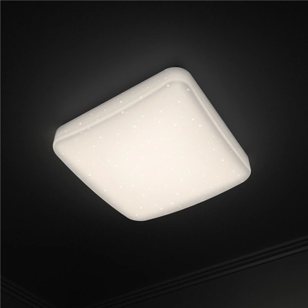 Hama SMART WiFi stropní světlo Glitzer, stmívatelné, čtvercové, 27 cm