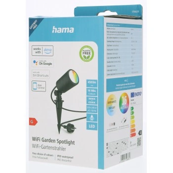 Hama SMART WiFi zahradní lampa, zapichovací nožka, voděodolná, stmívatelná