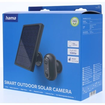 Hama Smart venkovní WiFi kamera, solární napájení, noční vidění