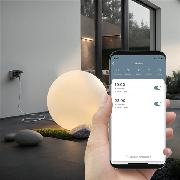 Hama SMART WiFi venkovní zásuvka, Matter, IP44