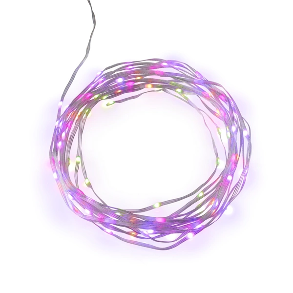 Hama SMART WiFi světelný řetěz, 100 LED, venkovní/vnitřní použití, nastavení barev, stmívání, 10 m