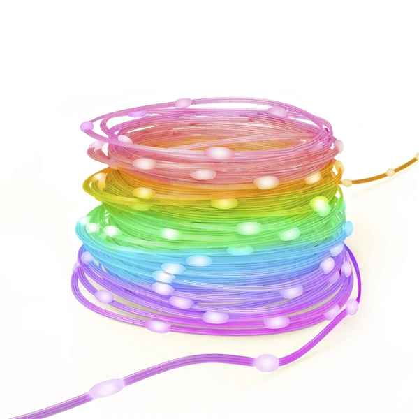 Hama SMART WiFi světelný řetěz, 100 LED, venkovní/vnitřní použití, nastavení barev, stmívání, 10 m